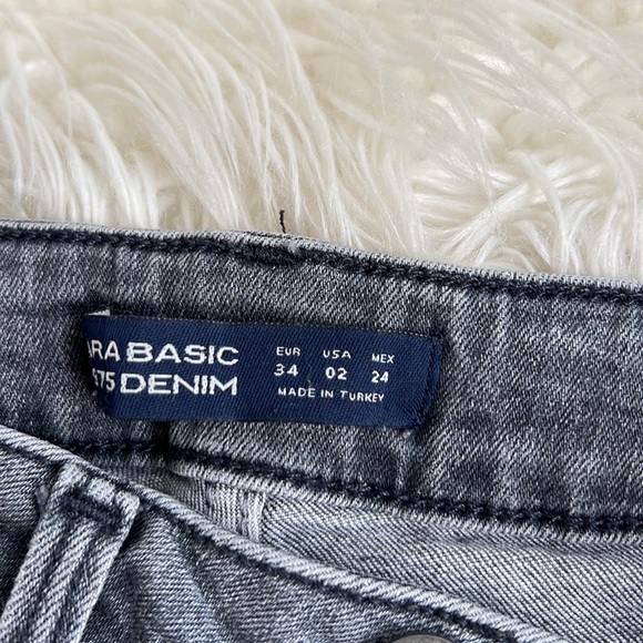 ZARA Gray Skinny Jeans Size 2 - Picture 5 of 8